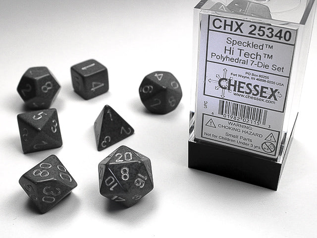 Speckled Hi Tech RPG dice | Anubis Games and Hobby