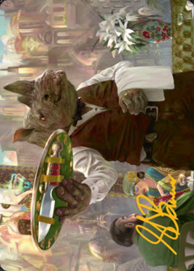 Killer Service Art Card (Gold-Stamped Signature) [Streets of New Capenna Art Series] | Anubis Games and Hobby