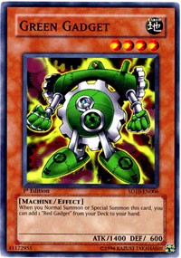 Green Gadget [Structure Deck: Machine Re-Volt] [SD10-EN006] | Anubis Games and Hobby