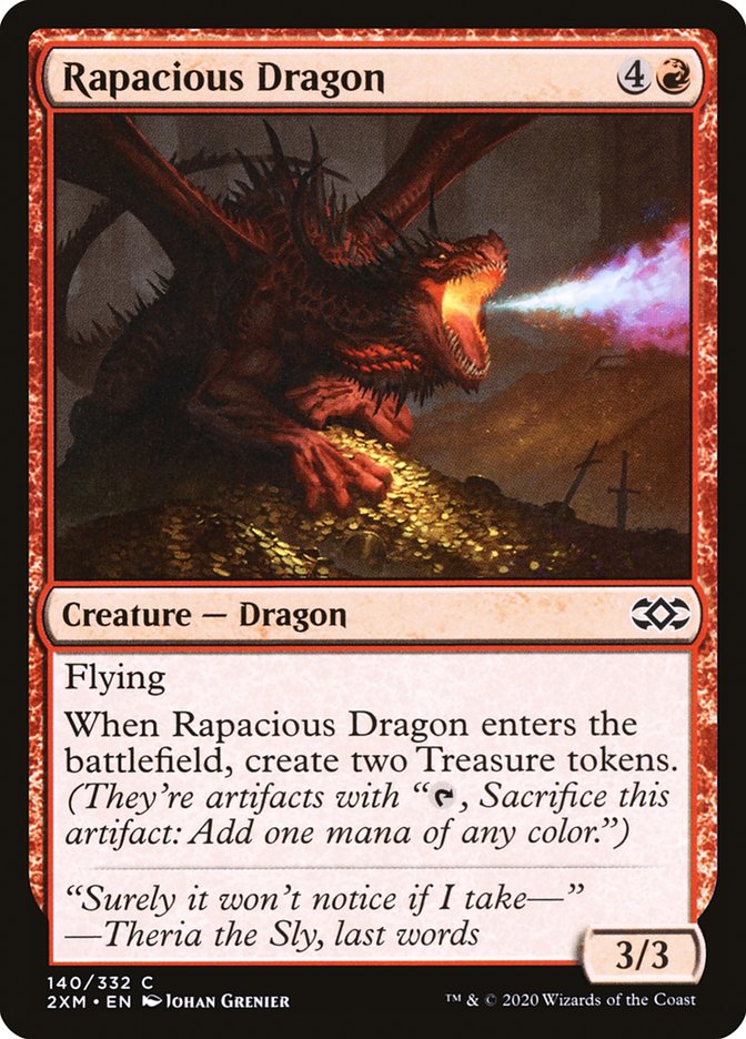 Rapacious Dragon [Double Masters] | Anubis Games and Hobby