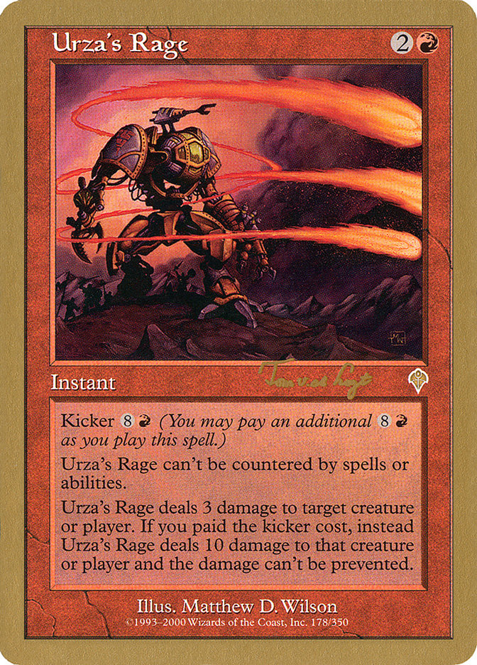 Urza's Rage (Tom van de Logt) [World Championship Decks 2001] | Anubis Games and Hobby