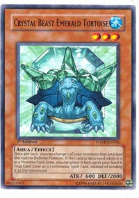 Crystal Beast Emerald Tortoise [Force of the Breaker] [FOTB-EN003] | Anubis Games and Hobby