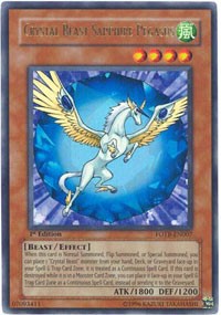 Crystal Beast Sapphire Pegasus [Force of the Breaker] [FOTB-EN007] | Anubis Games and Hobby