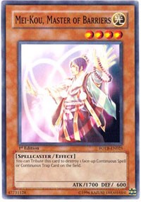 Mei-kou, Master of Barriers [Force of the Breaker] [FOTB-EN025] | Anubis Games and Hobby