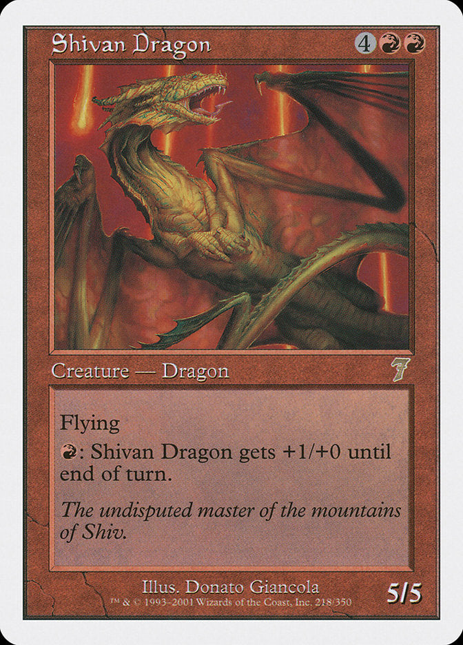 Shivan Dragon [Seventh Edition] | Anubis Games and Hobby