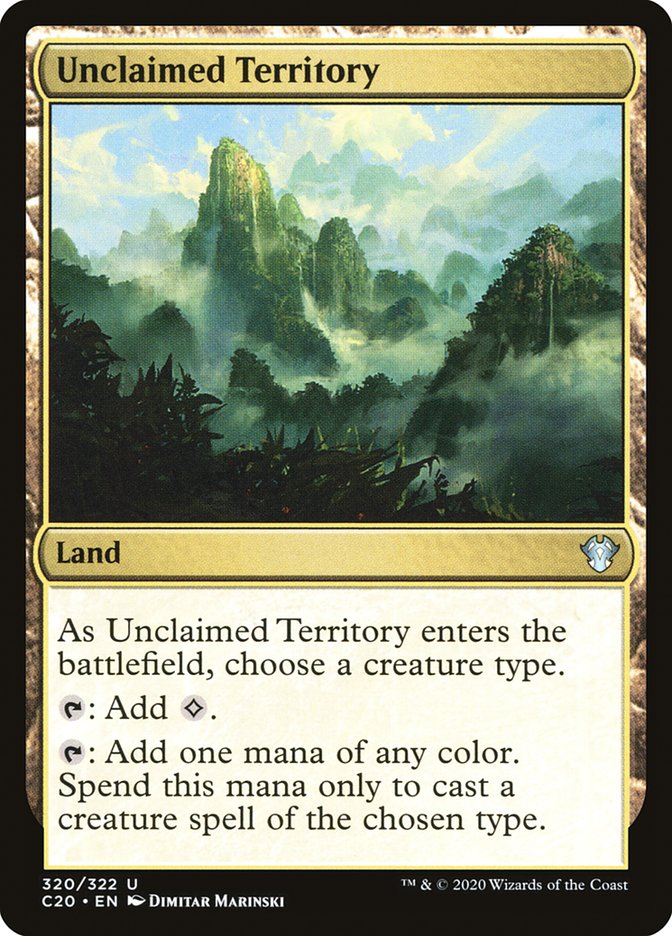 Unclaimed Territory [Commander 2020] | Anubis Games and Hobby