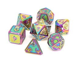 Scorched Rainbow Dice Set | Anubis Games and Hobby