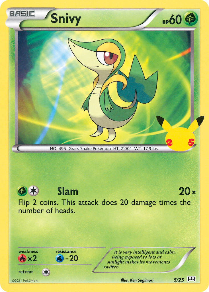 Snivy (5/25) [McDonald's 25th Anniversary] | Anubis Games and Hobby