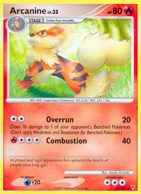 Arcanine (50/147) [Platinum: Supreme Victors] | Anubis Games and Hobby