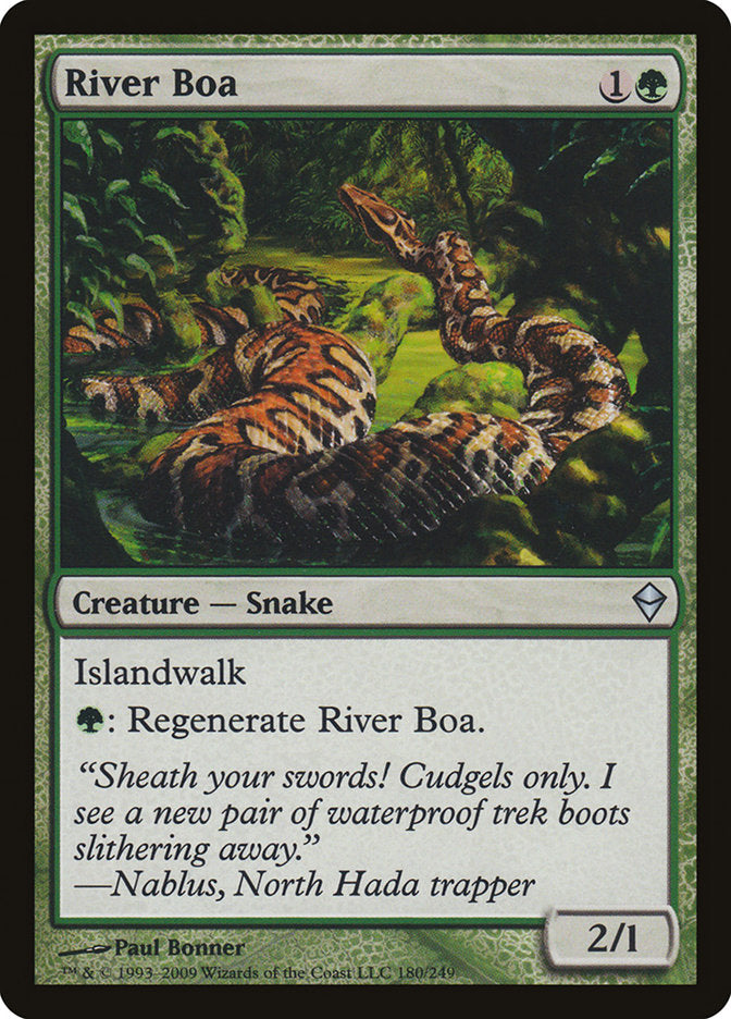 River Boa [Zendikar] | Anubis Games and Hobby