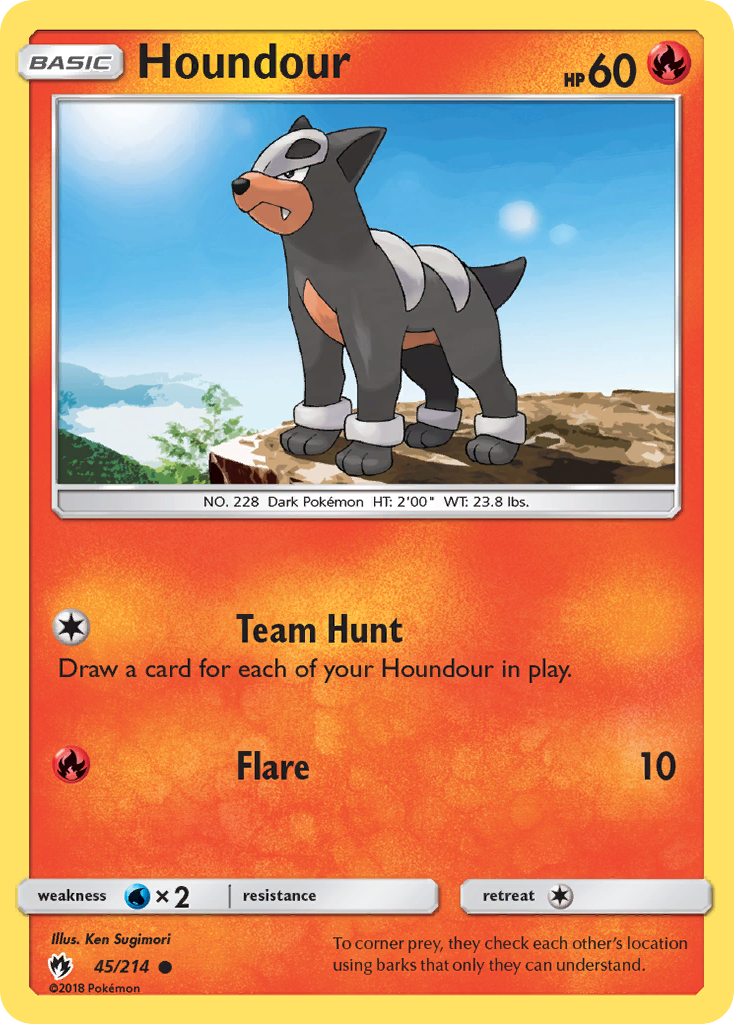 Houndour (45/214) [Sun & Moon: Lost Thunder] | Anubis Games and Hobby