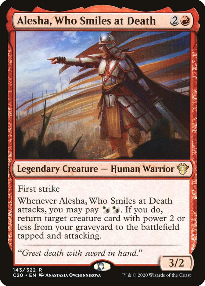 Alesha, Who Smiles at Death [Commander 2020] | Anubis Games and Hobby