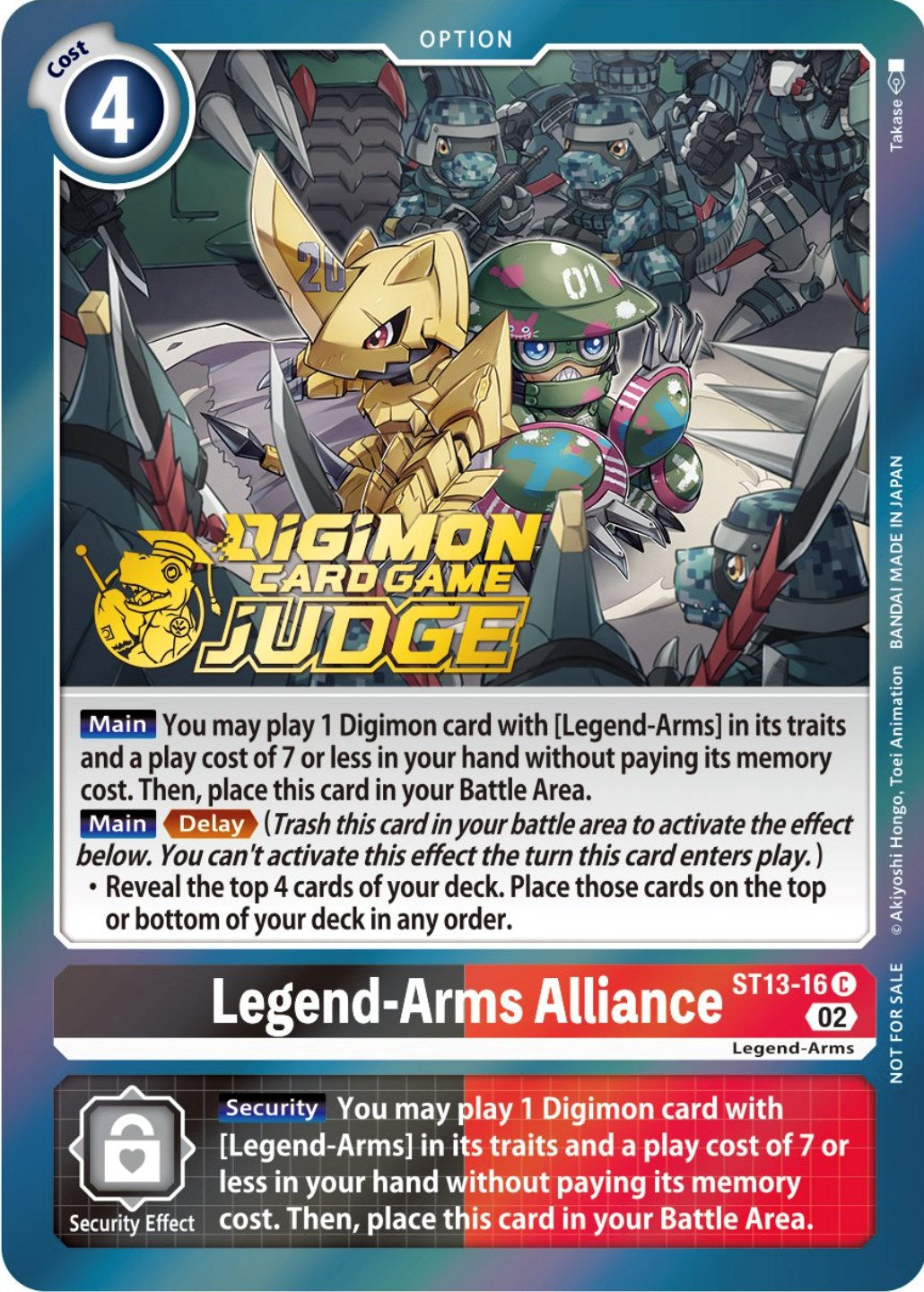 Legend-Arms Alliance [ST13-16] (Judge Pack 3) [Starter Deck: Ragnaloardmon Promos] | Anubis Games and Hobby