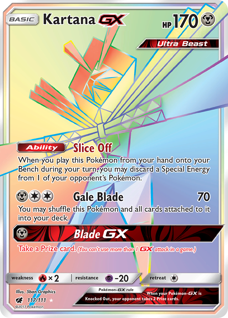 Kartana GX (117/111) [Sun & Moon: Crimson Invasion] | Anubis Games and Hobby