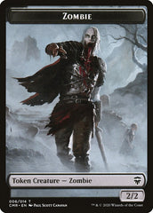 Salamander Warrior // Zombie Double-Sided Token [Commander Legends Tokens] | Anubis Games and Hobby