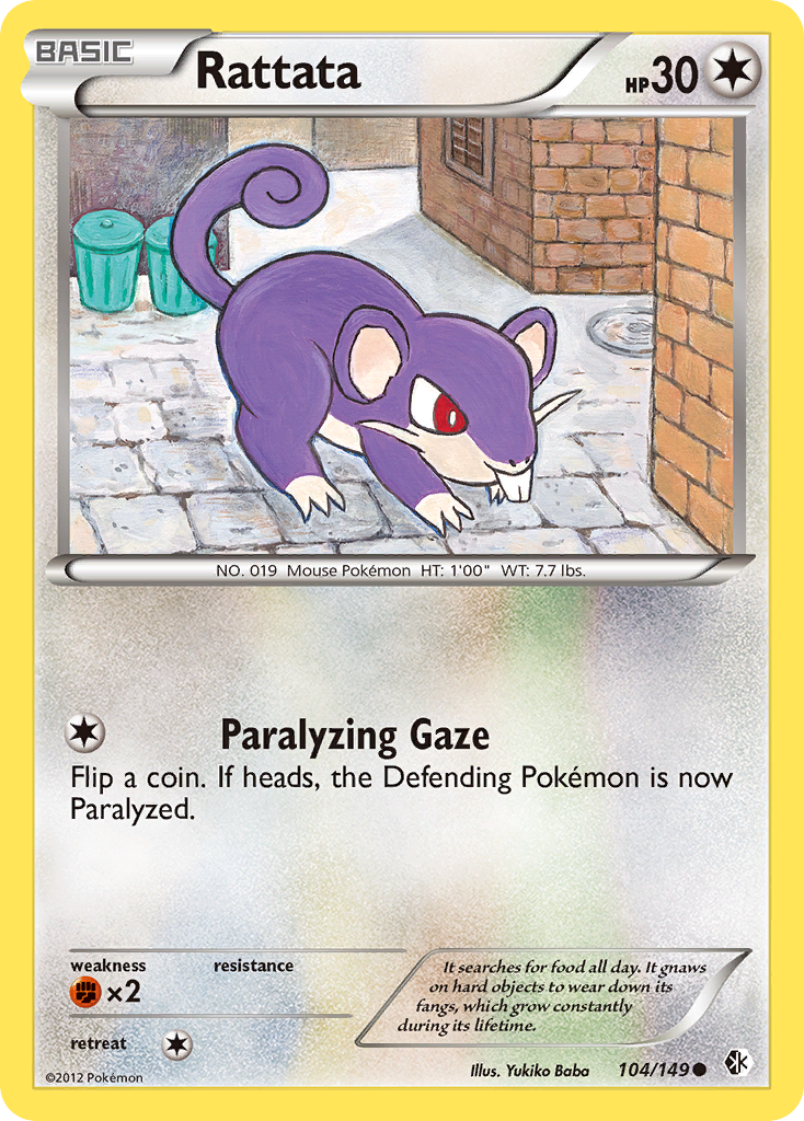 Rattata (104/149) [Black & White: Boundaries Crossed] | Anubis Games and Hobby