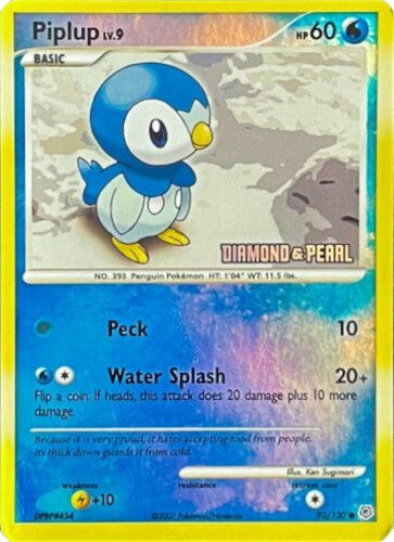 Piplup (93/130) (Diamond and Pearl) [Burger King Promos: 2008 Collection] | Anubis Games and Hobby