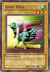 Sonic Duck [Starter Deck: Jaden Yuki] [YSDJ-EN004] | Anubis Games and Hobby