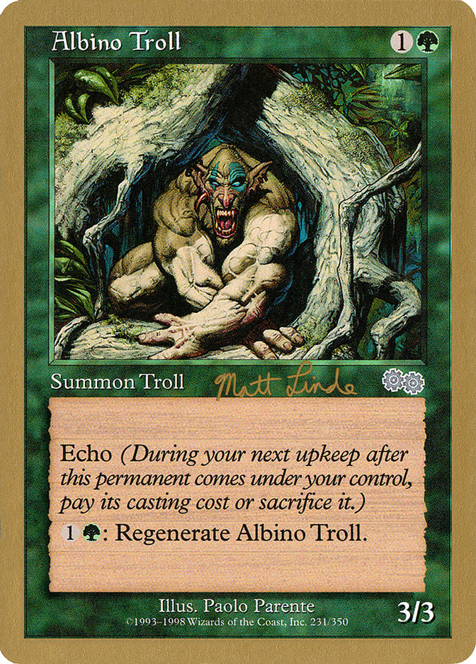 Albino Troll (Matt Linde) [World Championship Decks 1999] | Anubis Games and Hobby