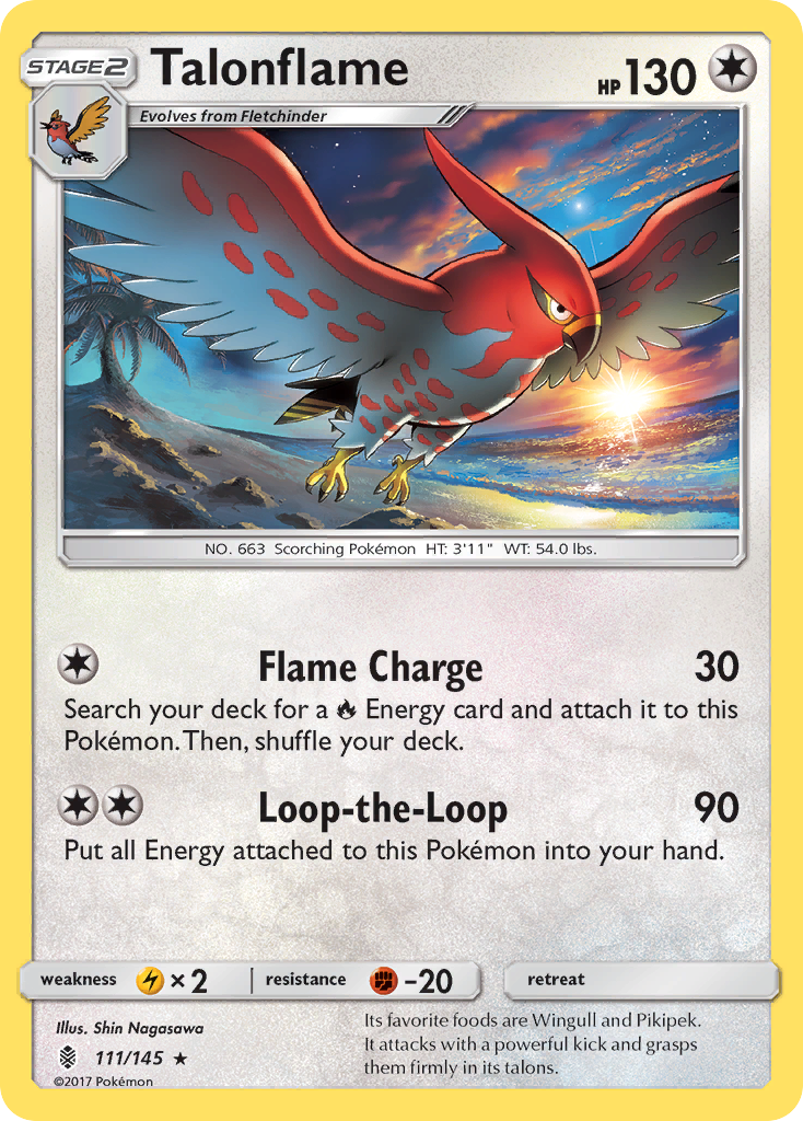 Talonflame (111/145) [Sun & Moon: Guardians Rising] | Anubis Games and Hobby