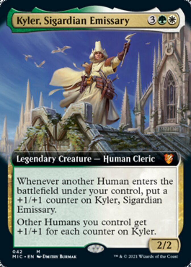 Kyler, Sigardian Emissary (Extended Art) [Innistrad: Midnight Hunt Commander] | Anubis Games and Hobby