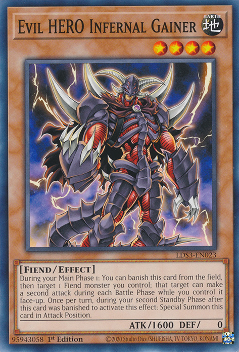 Evil HERO Infernal Gainer [LDS3-EN023] Common | Anubis Games and Hobby