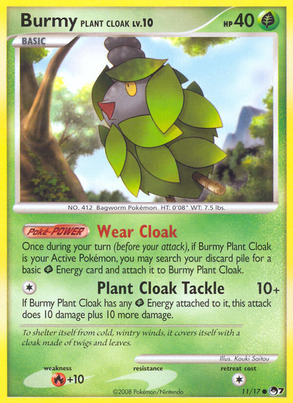 Burmy Plant Cloak (11/17) [POP Series 7] | Anubis Games and Hobby