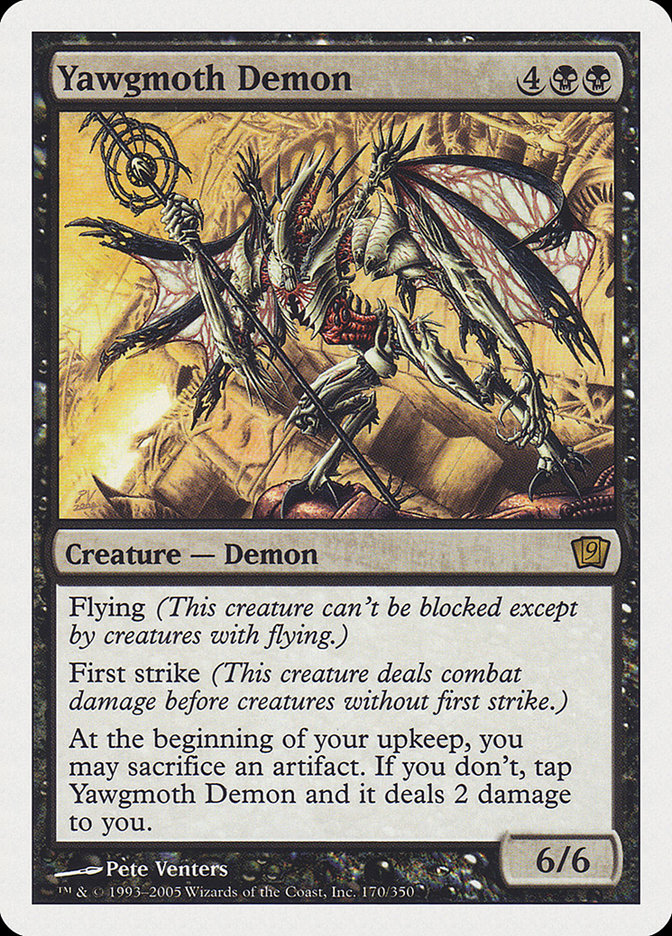 Yawgmoth Demon [Ninth Edition] | Anubis Games and Hobby