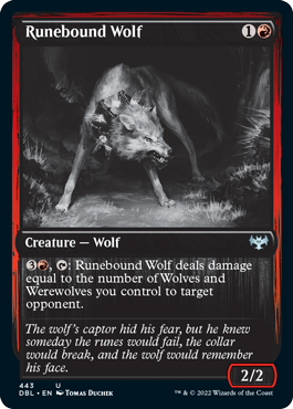 Runebound Wolf [Innistrad: Double Feature] | Anubis Games and Hobby