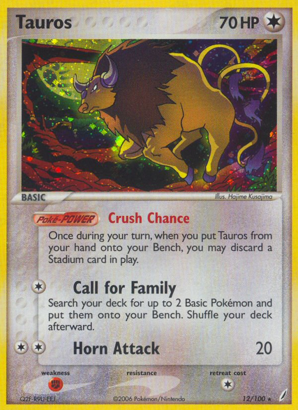 Tauros (12/100) [EX: Crystal Guardians] | Anubis Games and Hobby