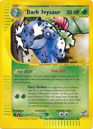 Dark Ivysaur (6) (Winner) (Jumbo Card) [Best of Promos] | Anubis Games and Hobby