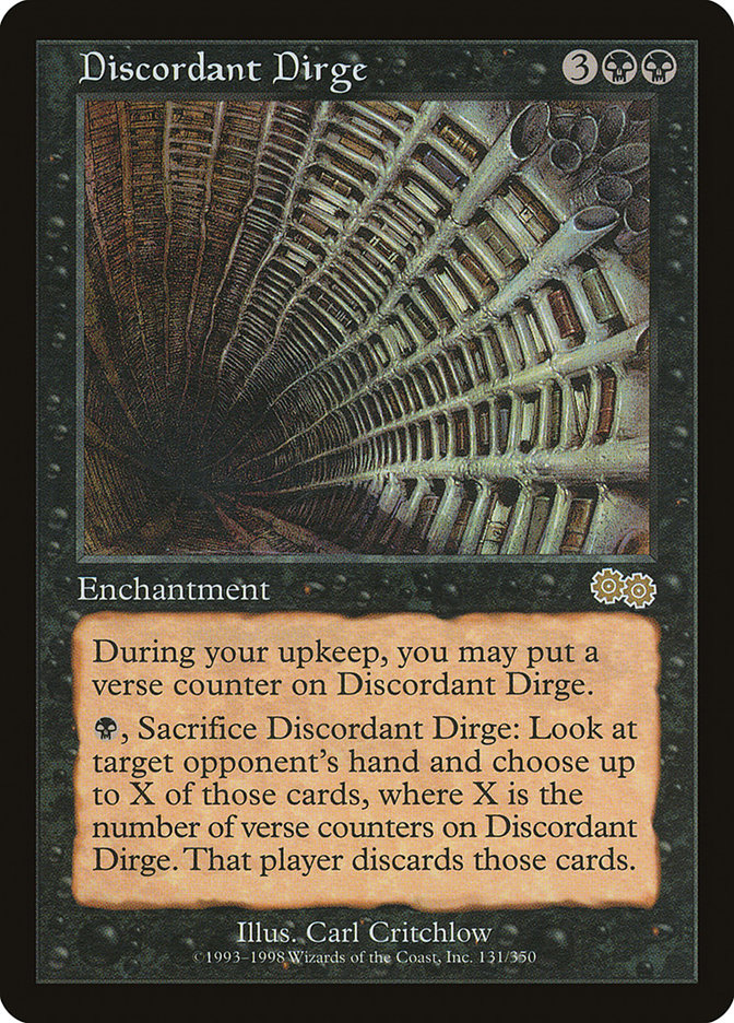 Discordant Dirge [Urza's Saga] | Anubis Games and Hobby