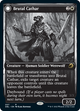 Brutal Cathar // Moonrage Brute [Innistrad: Double Feature] | Anubis Games and Hobby