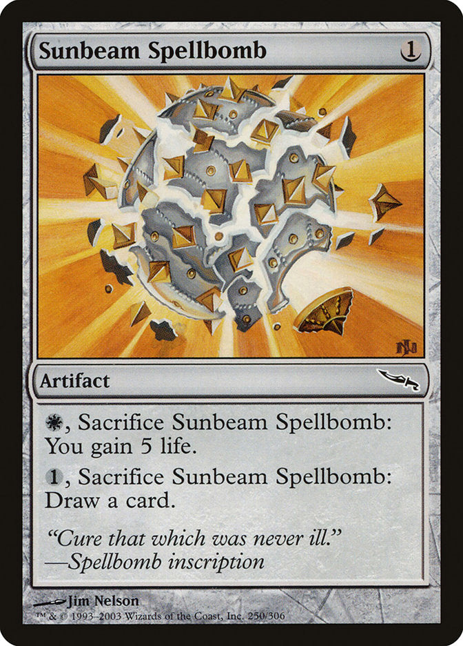 Sunbeam Spellbomb [Mirrodin] | Anubis Games and Hobby