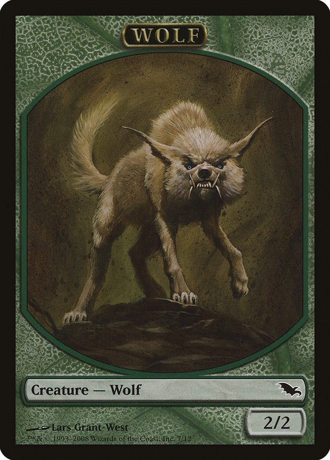 Wolf Token [Shadowmoor Tokens] | Anubis Games and Hobby