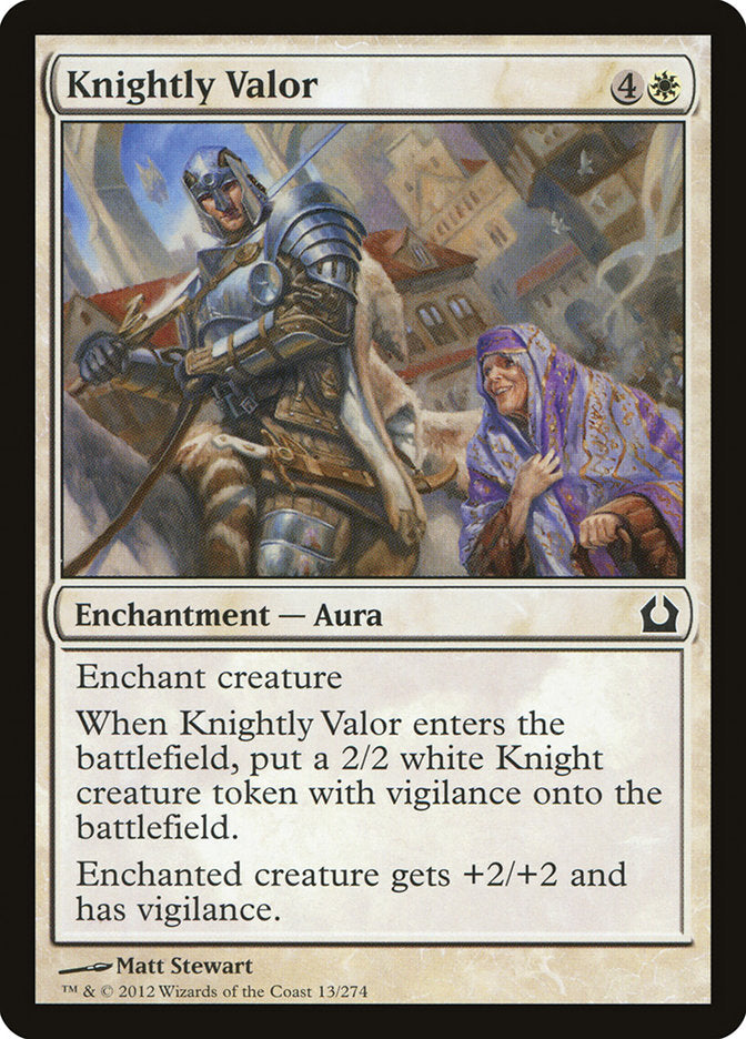 Knightly Valor [Return to Ravnica] | Anubis Games and Hobby