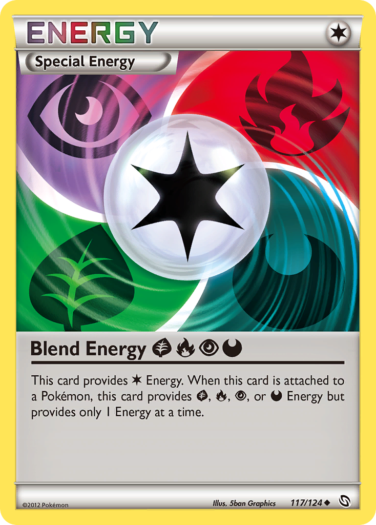 Blend Energy GrassFirePsychicDarkness (117/124) [Black & White: Dragons Exalted] | Anubis Games and Hobby