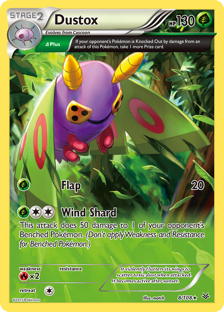 Dustox (8/108) [XY: Roaring Skies] | Anubis Games and Hobby