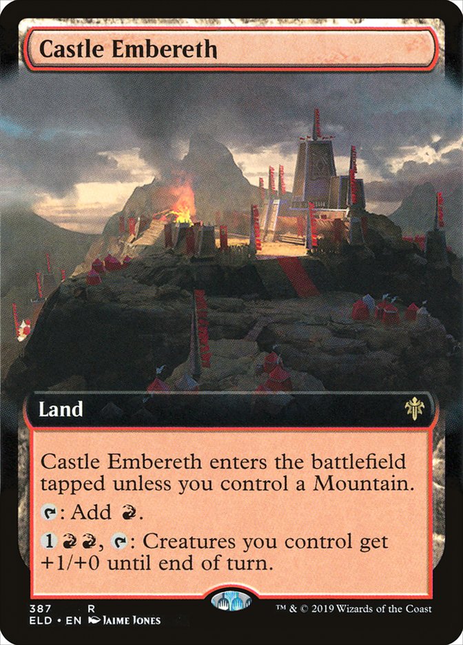 Castle Embereth (Extended Art) [Throne of Eldraine] | Anubis Games and Hobby