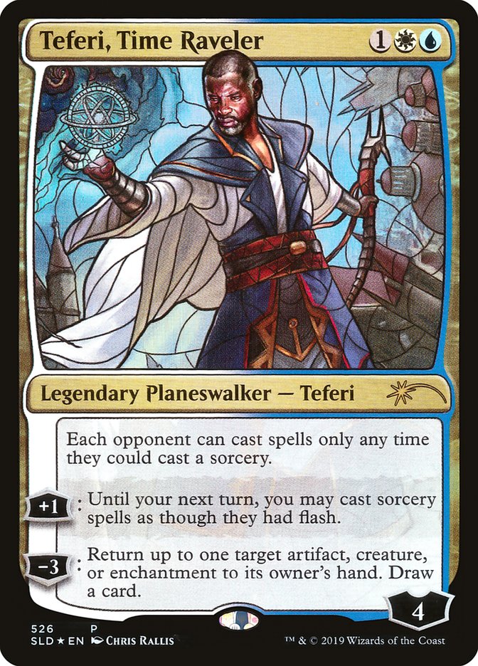 Teferi, Time Raveler (Stained Glass) [Secret Lair Drop Promos] | Anubis Games and Hobby