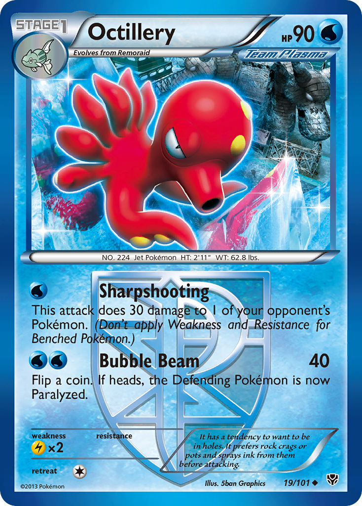 Octillery (19/101) [Black & White: Plasma Blast] | Anubis Games and Hobby