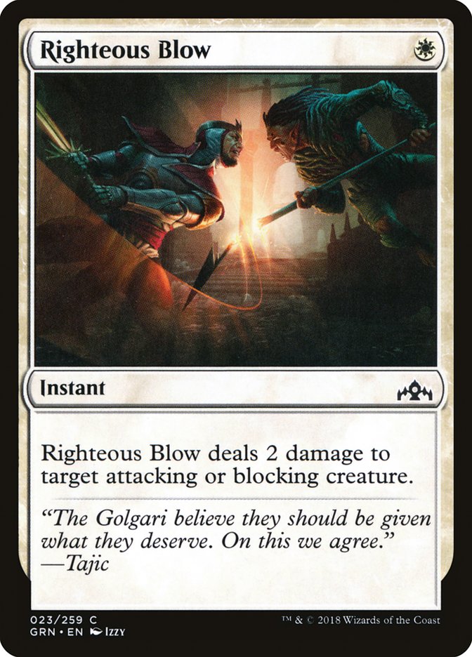 Righteous Blow [Guilds of Ravnica] | Anubis Games and Hobby