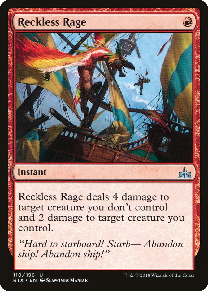 Reckless Rage [Rivals of Ixalan] | Anubis Games and Hobby