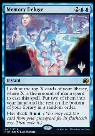 Memory Deluge (Promo Pack) [Innistrad: Midnight Hunt Promos] | Anubis Games and Hobby