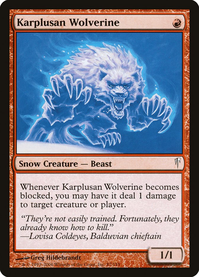 Karplusan Wolverine [Coldsnap] | Anubis Games and Hobby