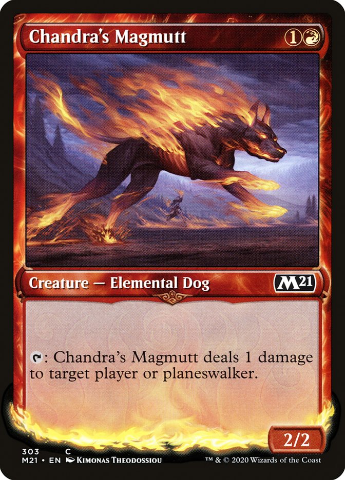 Chandra's Magmutt (Showcase) [Core Set 2021] | Anubis Games and Hobby