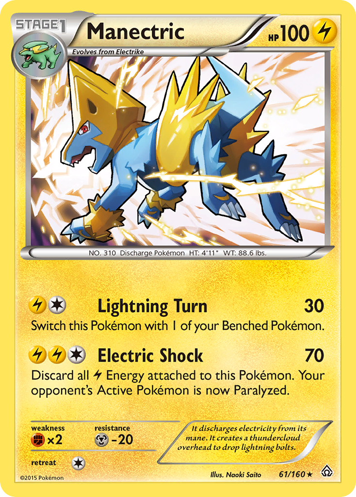 Manectric (61/160) [XY: Primal Clash] | Anubis Games and Hobby