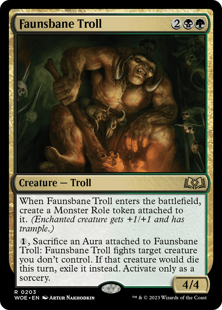 Faunsbane Troll [Wilds of Eldraine] | Anubis Games and Hobby