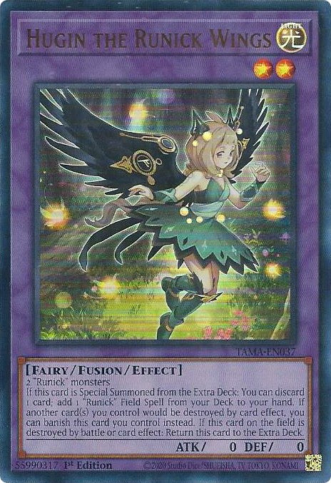 Hugin the Runick Wings [TAMA-EN037] Ultra Rare | Anubis Games and Hobby