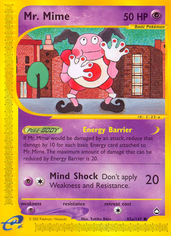 Mr. Mime (95a/147) [Aquapolis] | Anubis Games and Hobby